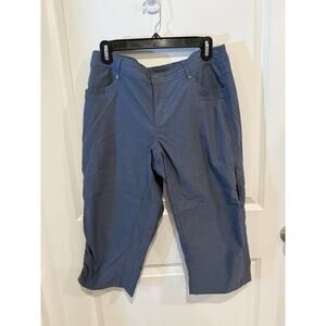 Kuhl Capri Pants Womens 10 Trekr Kapri Gray Lightweight Quick Dry Hiking Convert